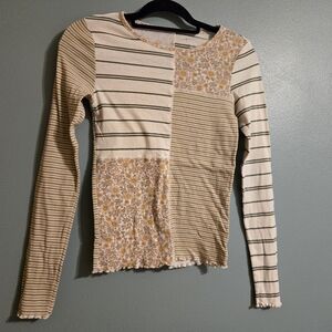 American Eagle Patchwork Long Sleeve